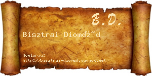 Bisztrai Dioméd névjegykártya
